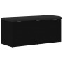 Banco de almacenamiento Negro Roble 100x40x45 cm Madera artificial de , Bancos para recibidores y almacenamiento - Ref: Foro2...