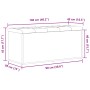 Banco de almacenamiento Negro Roble 100x40x45 cm Madera artificial de , Bancos para recibidores y almacenamiento - Ref: Foro2...