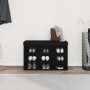Banco de Almacenamiento Negro Roble 80x30x48 cm Madera Ingenierizada de , Bancos para recibidores y almacenamiento - Ref: For...