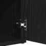 Banco de Almacenamiento Negro Roble 100x30x48 cm Madera Compensada de , Bancos para recibidores y almacenamiento - Ref: Foro2...