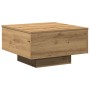 Mesa de café Artisian de roble 55x55x31 cm en madera técnica de , Mesas de centro - Ref: Foro24-862992, Precio: 56,46 €, Desc...