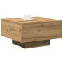Mesa de café Artisian de roble 55x55x31 cm en madera técnica de , Mesas de centro - Ref: Foro24-862992, Precio: 56,46 €, Desc...