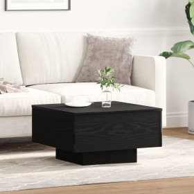 Mesa de café negra de roble 55x55x31 cm, hecha de madera de , Mesas de centro - Ref: Foro24-862993, Precio: 55,10 €, Descuent...