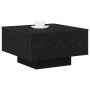 Mesa de café negra de roble 55x55x31 cm, hecha de madera de , Mesas de centro - Ref: Foro24-862993, Precio: 55,10 €, Descuent...