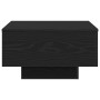 Mesa de café negra de roble 55x55x31 cm, hecha de madera de , Mesas de centro - Ref: Foro24-862993, Precio: 55,10 €, Descuent...