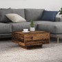 Mesa de Café con Luces LED Madera Vieja 55x55x31 cm de , Mesas de centro - Ref: Foro24-862994, Precio: 65,39 €, Descuento: -5%%