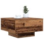 Mesa de Café con Luces LED Madera Vieja 55x55x31 cm de , Mesas de centro - Ref: Foro24-862994, Precio: 65,39 €, Descuento: -5%%