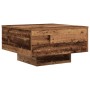 Mesa de Café con Luces LED Madera Vieja 55x55x31 cm de , Mesas de centro - Ref: Foro24-862994, Precio: 65,39 €, Descuento: -5%%