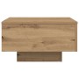Mesa de café con luces LED Roble Artesano 55x55x31 cm de , Mesas de centro - Ref: Foro24-862995, Precio: 65,39 €, Descuento: ...
