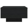 Mesa de Café con Luces LED Roble Negro 55x55x31 cm de , Mesas de centro - Ref: Foro24-862996, Precio: 70,47 €, Descuento: %