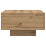 Mesa de café con luces LED Roble Artesano 55x55x31 cm de , Mesas de centro - Ref: Foro24-862995, Precio: 65,39 €, Descuento: ...