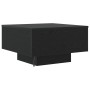 Mesa de Café con Luces LED Roble Negro 55x55x31 cm de , Mesas de centro - Ref: Foro24-862996, Precio: 70,47 €, Descuento: %