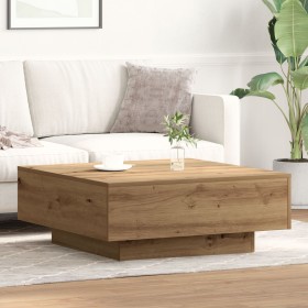 Mesa de café Roble Artesanal 80x80x31 cm Madera de Ingeniería de , Mesas de centro - Ref: Foro24-862998, Precio: 83,93 €, Des...