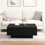 Mesa de Café Negra de Roble 80x80x31 cm de Madera Ingenierizada de , Mesas de centro - Ref: Foro24-862999, Precio: 83,09 €, D...
