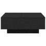 Mesa de Café Negra de Roble 80x80x31 cm de Madera Ingenierizada de , Mesas de centro - Ref: Foro24-862999, Precio: 83,09 €, D...
