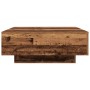 Mesa de Café con Luces LED Madera Vieja 80x80x31 cm de , Mesas de centro - Ref: Foro24-863000, Precio: 93,18 €, Descuento: %
