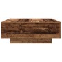 Mesa de Café con Luces LED Madera Vieja 80x80x31 cm de , Mesas de centro - Ref: Foro24-863000, Precio: 93,18 €, Descuento: %