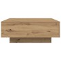 Mesa de Café con Luces LED Roble Artesano 80x80x31 cm de , Mesas de centro - Ref: Foro24-863001, Precio: 91,50 €, Descuento: ...