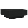 Mesa de Café con Luces LED Madera Negra 80x80x31 cm de , Mesas de centro - Ref: Foro24-863002, Precio: 100,10 €, Descuento: -5%%