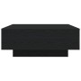 Mesa de Café con Luces LED Madera Negra 80x80x31 cm de , Mesas de centro - Ref: Foro24-863002, Precio: 100,10 €, Descuento: -5%%