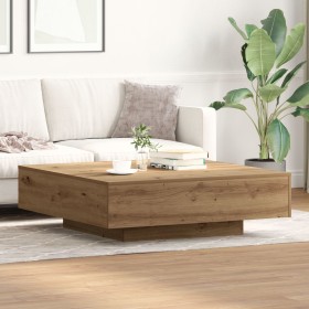 Mesa de café Artisan de 100x100x31 cm en madera de ingeniero color roble de , Mesas de centro - Ref: Foro24-863004, Precio: 1...