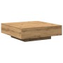 Mesa de café Artisan de 100x100x31 cm en madera de ingeniero color roble de , Mesas de centro - Ref: Foro24-863004, Precio: 1...