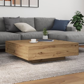 Mesa de Café Roble Artesano Madera de Ingeniería 100 x 100 x 31 cm de , Mesas de centro - Ref: Foro24-863007, Precio: 118,87 ...