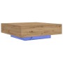 Mesa de Café Roble Artesano Madera de Ingeniería 100 x 100 x 31 cm de , Mesas de centro - Ref: Foro24-863007, Precio: 118,87 ...