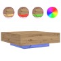 Mesa de Café Roble Artesano Madera de Ingeniería 100 x 100 x 31 cm de , Mesas de centro - Ref: Foro24-863007, Precio: 118,87 ...