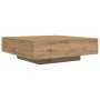 Mesa de Café Roble Artesano Madera de Ingeniería 100 x 100 x 31 cm de , Mesas de centro - Ref: Foro24-863007, Precio: 118,87 ...