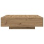 Mesa de Café Roble Artesano Madera de Ingeniería 100 x 100 x 31 cm de , Mesas de centro - Ref: Foro24-863007, Precio: 118,87 ...