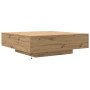 Mesa de Café Roble Artesano Madera de Ingeniería 100 x 100 x 31 cm de , Mesas de centro - Ref: Foro24-863007, Precio: 118,87 ...