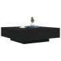 Mesa de café con luces LED Madera de roble negra 100x100x31 cm de , Mesas de centro - Ref: Foro24-863008, Precio: 111,27 €, D...