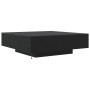 Mesa de café con luces LED Madera de roble negra 100x100x31 cm de , Mesas de centro - Ref: Foro24-863008, Precio: 111,27 €, D...