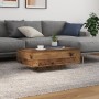 Mesa de Café con Luces LED Madera Vieja 85x55x31 cm de , Mesas de centro - Ref: Foro24-863009, Precio: 72,82 €, Descuento: %