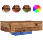 Mesa de Café con Luces LED Madera Vieja 85x55x31 cm de , Mesas de centro - Ref: Foro24-863009, Precio: 72,82 €, Descuento: %