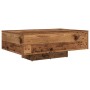 Mesa de Café con Luces LED Madera Vieja 85x55x31 cm de , Mesas de centro - Ref: Foro24-863009, Precio: 72,82 €, Descuento: %