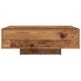 Mesa de Café con Luces LED Madera Vieja 85x55x31 cm de , Mesas de centro - Ref: Foro24-863009, Precio: 72,82 €, Descuento: %