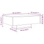 Mesa de Café con Luces LED Madera Vieja 85x55x31 cm de , Mesas de centro - Ref: Foro24-863009, Precio: 72,82 €, Descuento: %