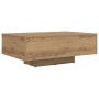Mesa de café con luces LED Roble Artesano 85x55x31 cm de , Mesas de centro - Ref: Foro24-863010, Precio: 74,35 €, Descuento: %