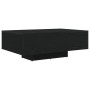 Mesa de Café con Luces LED Roble Negro 85x55x31 cm de , Mesas de centro - Ref: Foro24-863011, Precio: 78,96 €, Descuento: %