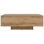 Mesa de café con luces LED Roble Artesano 85x55x31 cm de , Mesas de centro - Ref: Foro24-863010, Precio: 74,35 €, Descuento: %