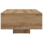 Mesa de café con luces LED Roble Artesano 85x55x31 cm de , Mesas de centro - Ref: Foro24-863010, Precio: 74,35 €, Descuento: %