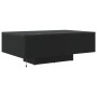 Mesa de Café con Luces LED Roble Negro 85x55x31 cm de , Mesas de centro - Ref: Foro24-863011, Precio: 78,96 €, Descuento: %