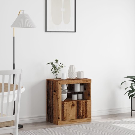 Aparador con luces LED Madera Vieja 60,5x37x67 cm de , Aparadores - Ref: Foro24-863012, Precio: 69,33 €, Descuento: %