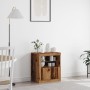 Aparador con luces LED Madera Vieja 60,5x37x67 cm de , Aparadores - Ref: Foro24-863012, Precio: 69,33 €, Descuento: %