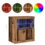 Aparador con luces LED Madera Vieja 60,5x37x67 cm de , Aparadores - Ref: Foro24-863012, Precio: 69,33 €, Descuento: %