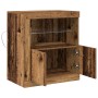 Aparador con luces LED Madera Vieja 60,5x37x67 cm de , Aparadores - Ref: Foro24-863012, Precio: 69,33 €, Descuento: %