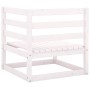 Sofá esquinero de jardín de madera maciza de pino blanco de vidaXL, Conjuntos de jardín - Ref: Foro24-805661, Precio: 72,60 €...