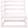 Sofá esquinero de jardín de madera maciza de pino blanco de vidaXL, Conjuntos de jardín - Ref: Foro24-805661, Precio: 72,60 €...